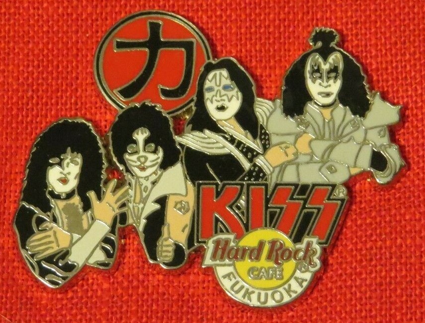 KISS HARD ROCK CAFE GROUP PIN FUKUOKA, JAPAN Limited to 500