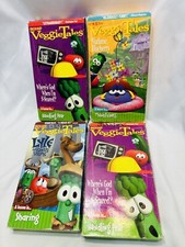 Veggie Tales VHS Lot Learning Show Kids Toddler Not Tested