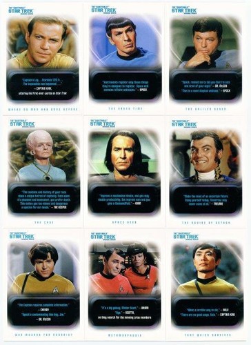 "ZITIERBARER STAR TREK TOS KOMPLETTES SET 1-110 KIRK SPOCK!!"!