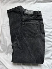 Vintage 80s Womens Gitano Acid Wash High Waist Taper Leg Mom Jeans 26x31