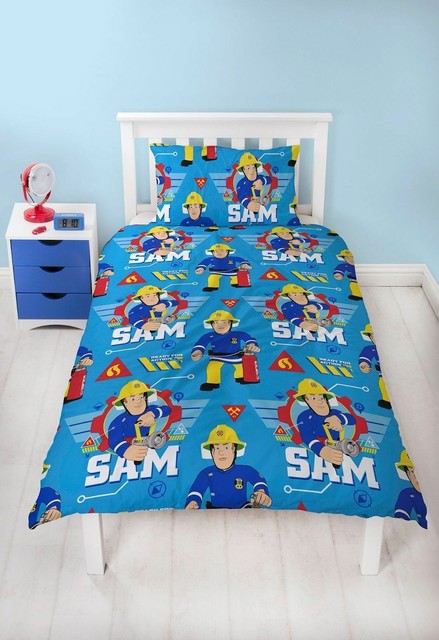 fireman sam cot bed duvet set