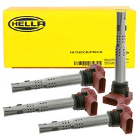 4X Hella ZüNdspule FüR Audi A4 A5 A6 A8 Q5 Q7 2.4-3.2 S4 S5 VW Touareg Porsche