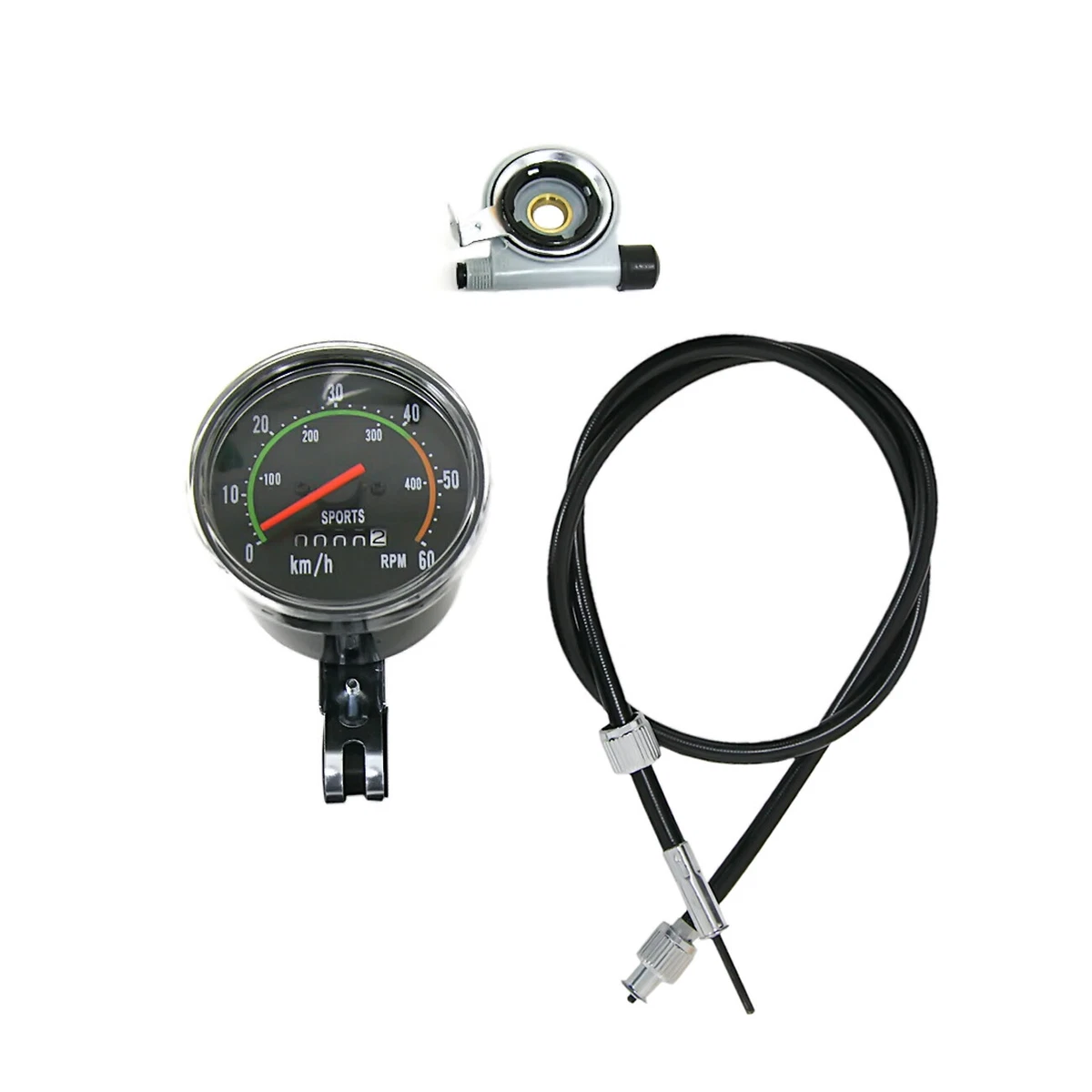 Vintage Style Bicycle Bike Speedometer Analog Mechanical Odometer
