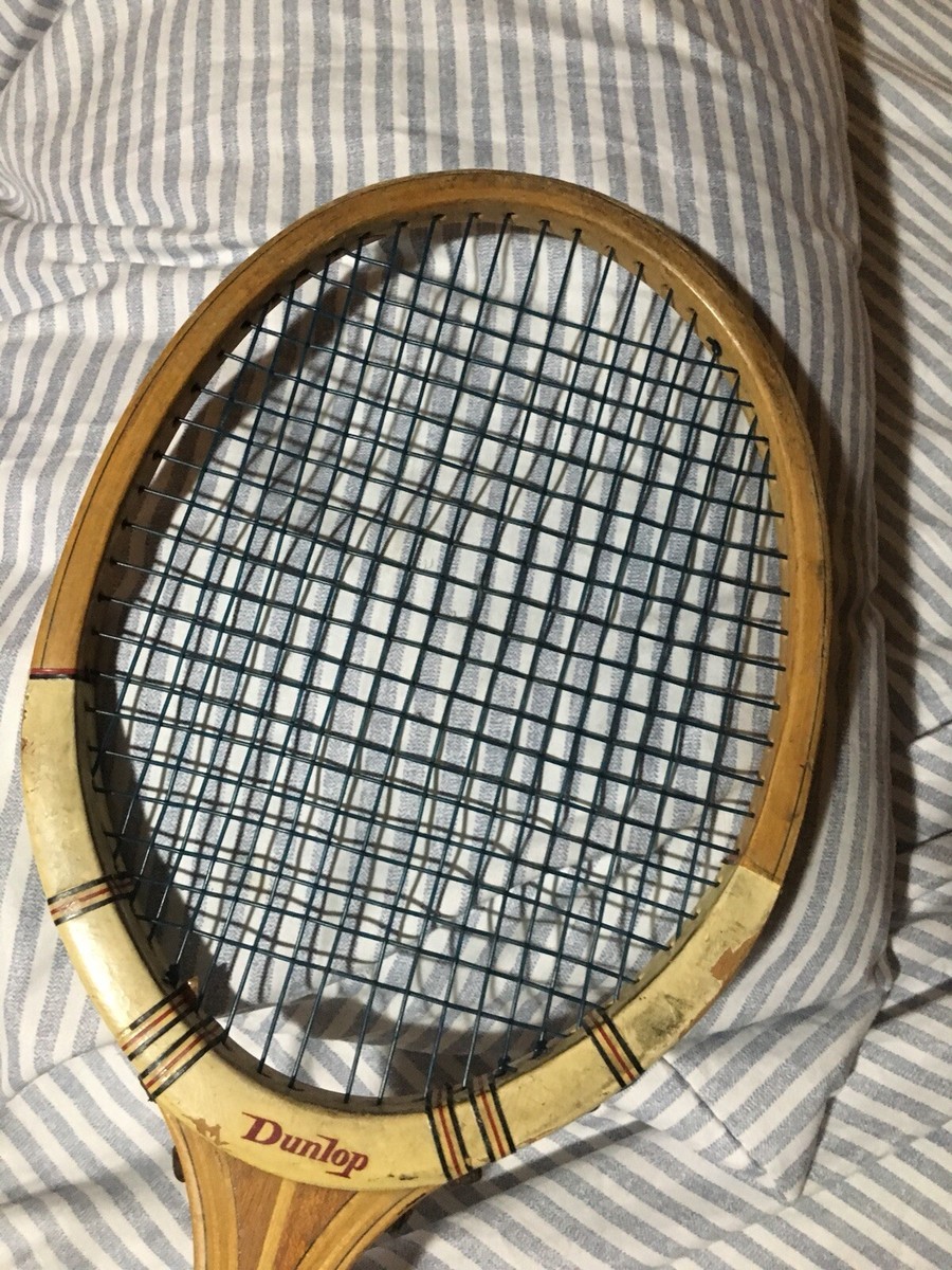 VIntage Dunlop Maxply Fort Wooden Tennis Racket Court England