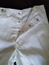 WHITE CHEF PANTS SIZE 42-44 CHEF, WAIT STAFF RESTURANT, LAB, OR LOOKING GOOD