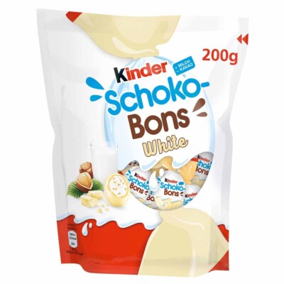 Ferrero Kinder SCHOKO BONS White chocolate hazelnut cream 200g LIMITED EDITION