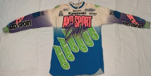 VINTAGE-Kevin-Windham-race-worn-SIGNED-Motocross-Jersey-Thom-Veety-AHRMA