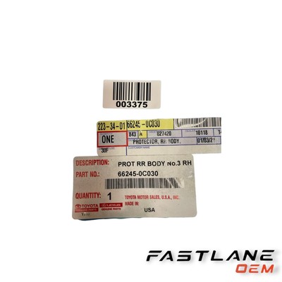 Genuine OEM Stone Guard for TOYOTA 662450C030 for sale online | eBay