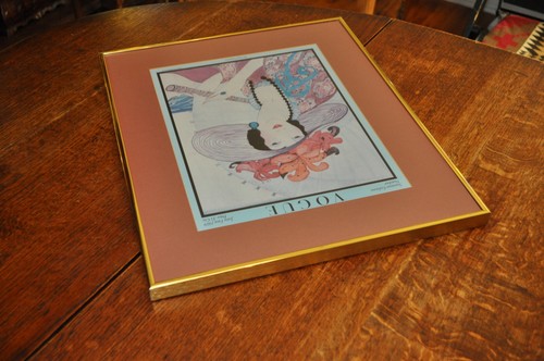 Vogue Magazine June 1, 1919 Art Deco Conde Nast Original Framed Art Glass Cover - Picture 9 of 17