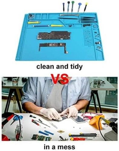 Large Silicone Soldering Mat Kit - Heat Resistant Repair Mat with ESD Wrist S... - Picture 8 of 8