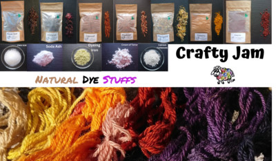 CraftyJam Naturfärben, Stoff, Leder, Papier, Kerzen, Seifen etc.  Multibuy