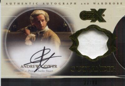 Outlander CZX Autogramm Kostümkarte AGW Andrew Gower als Prinz Charles Stuart