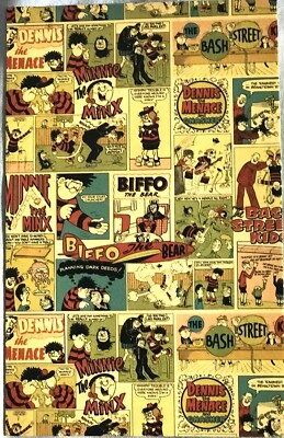 THE BEANO CLASSIC COLLAGE Postkarte Classic D C Thompson Cartoon Neu Sammlerstück