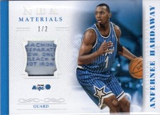 2013-14 Anfernee Penny Hardaway National Treasures Materials Tag SP Jersey # 1/2