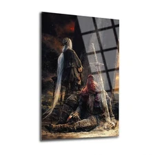 Tired Warrior Glass Wall Art, Easy Installation, Fade Proof Wall Decor,