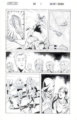 G.I. Joe A Real American Hero #226 p. 7 Original Art - 1st App. of Dawn Moreno!