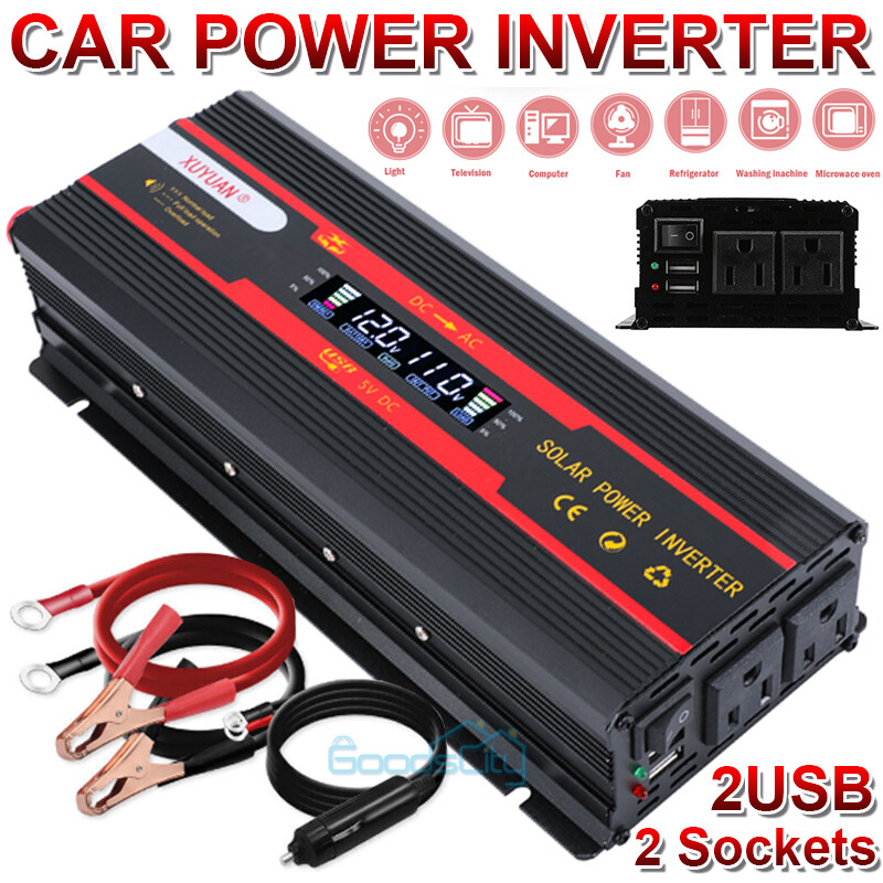 Remote Control Power Inverter 3000W Power Inverter - 12V To 110V/120V ...