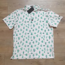 Bad Birdie Mens 2XL Core Polo Golf Shirt Performance Cactus Desert New