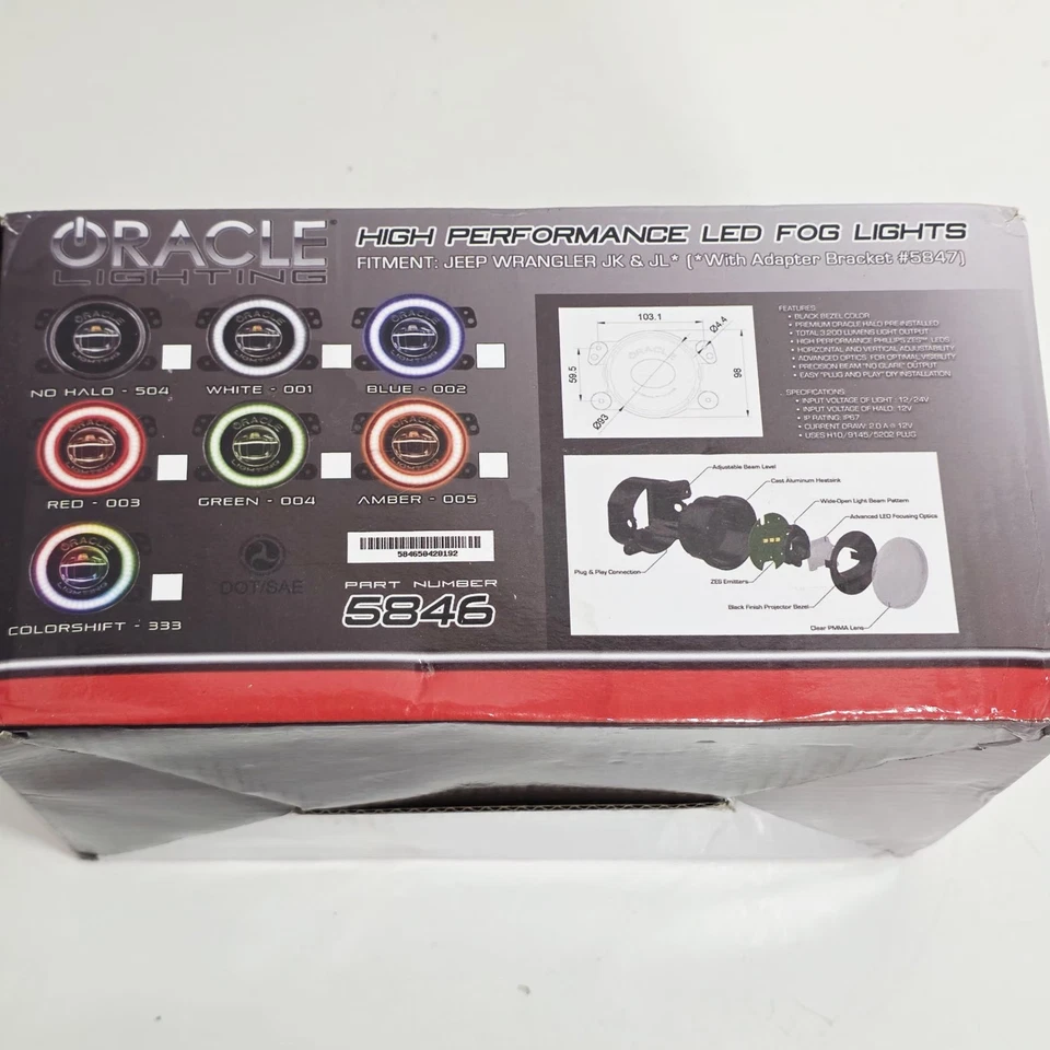Oracle Lighting 5846-334 Fits Jeep JK/JL/JT High Performance 20W - Image 2 of 4
