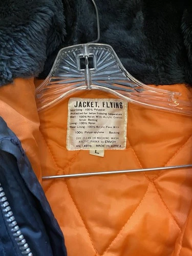 Vintage Arctic Parka Flying Jacket Large Made For Below Freezing Temp image 16