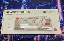 Keychron B1 Pro Ultra-Slim Wireless/Bluetooth/Wired QWERTY Keyboard B1P-K13