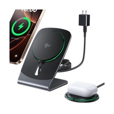 INIU Magnetic Wireless Charger Stand, Qi2 Certified 15W Mag-Safe Wi... Fast Ship