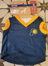 Pets First NBA Official  Indiana Pacers Team Pet Wear Dog Jersey Size Large -NEW