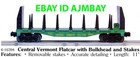 LIONEL 16387 KCS GONDOLA w COIL COVERS, 16394 VERMONT & 16396 AK FLATCAR NEW — photo 3