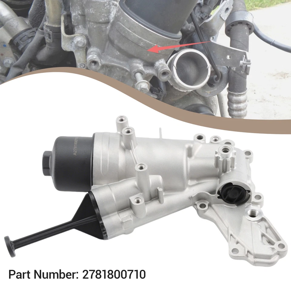 Корпус масляного фильтра двигателя для Mercedes-Benz GLE63 GLS63 SL63 AMG GLS550 CLS550 - Изображение 2 из 4