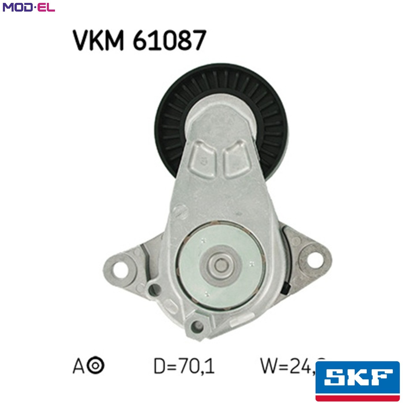 Upper SKF-OE VKM 61087 Belt Tensioner, V-ribbed belt for DAIHATSU,TOYOTA - Image 9