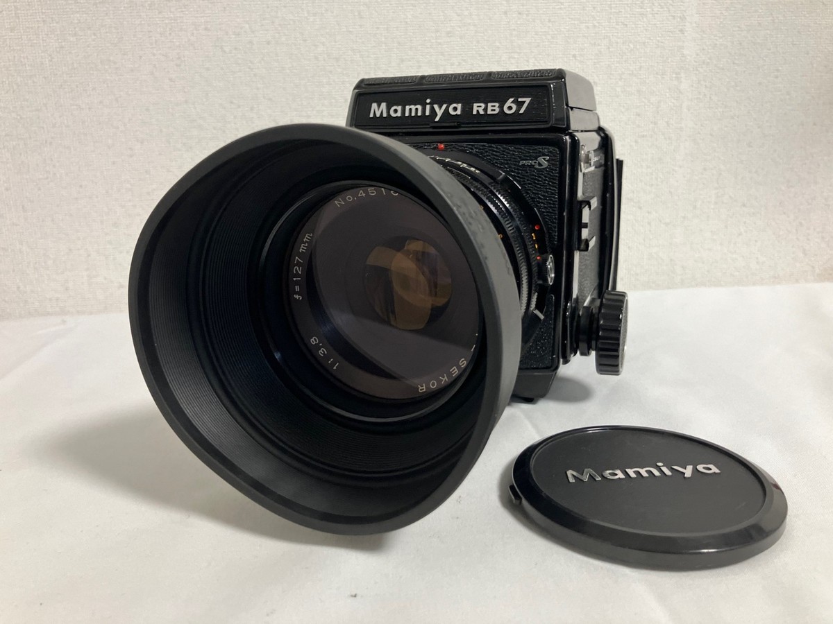 N MINT+ /Hood] Mamiya RB67 Pro S Film Camera Sekor 127mm f/3.8