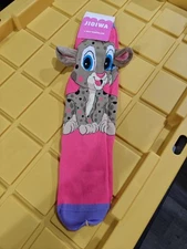 ER1- JIOIWA SOCKS - CRAZY FUN SOCKS - COLOURFUL SOCKS - Leapard