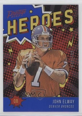 2020 Panini Prestige Heroes Xtra Points Blue 40/299 John Elway #HE-JE HOF 05u0