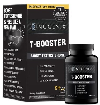 Nugenix T-BOOST Men s Free Testosterone Booster~ Feel Stronger 84 Caps Exp 11/27