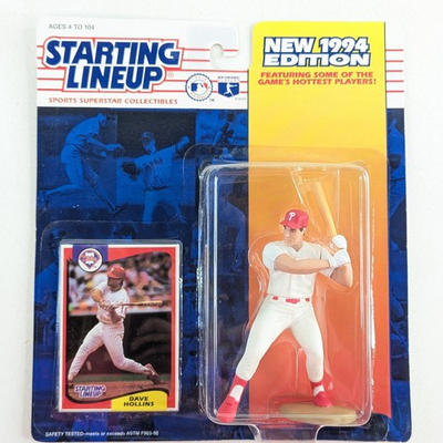 #ad #ad 1994 Starting Lineup Dave Hollins Philadelphia Phillies Figure amp; Card MLB NOS $10.97