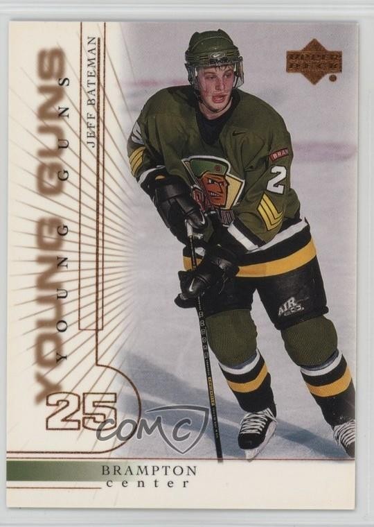 2000-01 Upper Deck Young Guns Jeff Bateman #438 Rookie RC 0k70