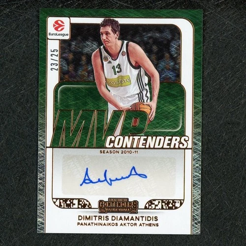 2025-26 Contenders Dimitris Diamantidis MVP Auto Green Lazer 23/25 7746