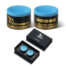 Pool Cue Chalk 2 Pack, Nano Billiard Chalk Round Cue Chalk, Smooth Low Residu...