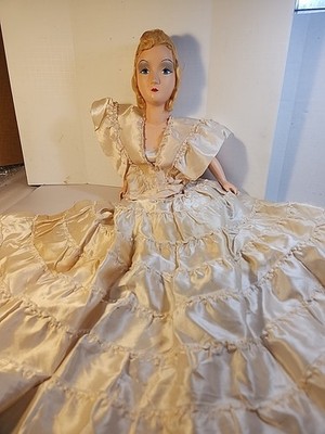 Antique Composition Boudoir Bed Doll Flapper Bisque  French