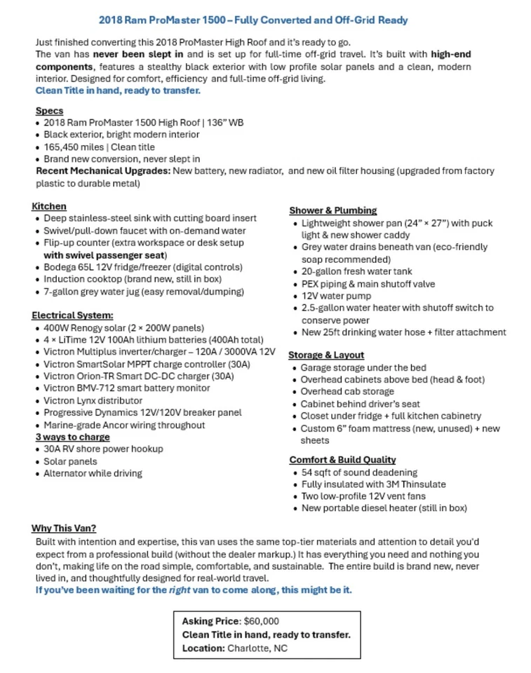 2018 Ram ProMaster  - Image 2 of 4