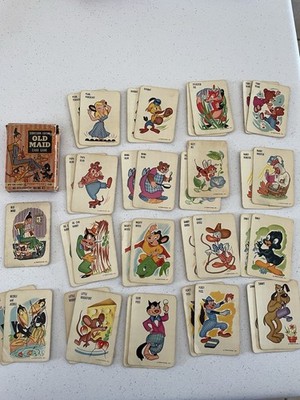 Rare Antique Old Maid Terrytoon Stars Edition Card Game Complete ED-U-Cards USA