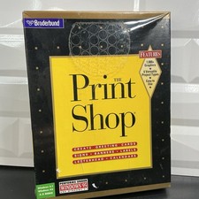 Broderbund The Print Shop WINDOWS 3.1/95 Software BRAND NEW SEALED Big Box