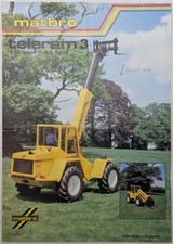 Original Matbro Teleram 3 Sales Single Sheet Brochure, c 1980's