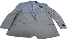 Oak Hill Blazer Men's 4XL 58/60R Sport Coat Blue 692219 100 Cotton NWT