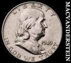 1949 Silver Franklin Half Dollar - Scarce  Better Date  No Reserve  #i6043