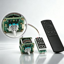 Hiend Remote control Relay potentiometer Stereo 50K Audio volume pot + display