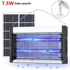 Solar Bug Zapper Outdoor, USB Rechargeable UV...
