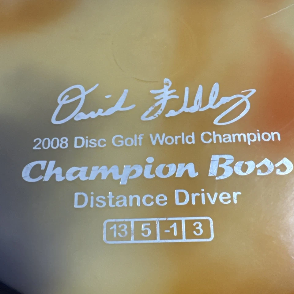 INNOVA 2008 DAVID FELDBERG WORLD CHAMPION BOSS DISC GOLF Driver 174 Grams - Image 2 of 4
