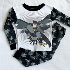 Vintage 90s Batman Pajama Set Kids Size 8 USA Made 100 Cotton DC Comics