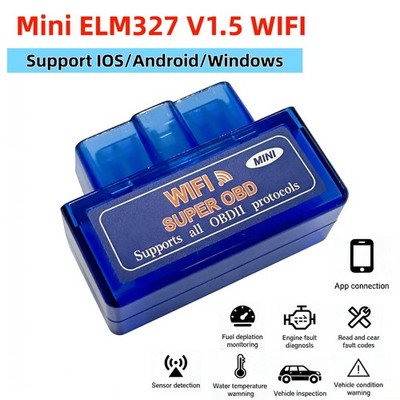1x Car Diagnostic Tool OBD2 Protocol Scanner ELM327 WIFI V1.5 For Android/Ios/PC